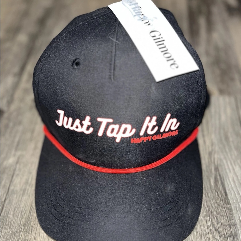 Happy Gilmore Black and Red Cap